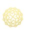 6 Metallic Gold 13 in Cardboard PLACEMATS Laser Cut Geometric Star Design